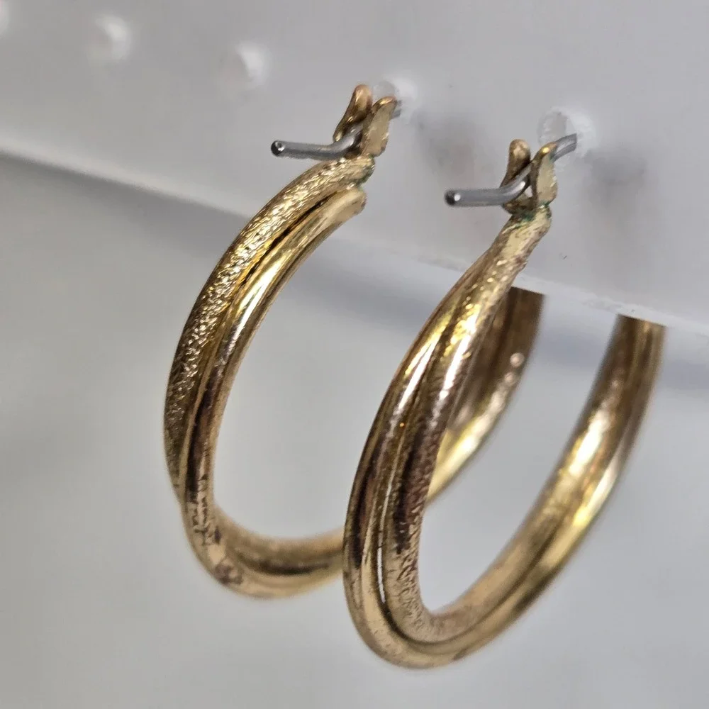 Gold Toned Twisted Design 1